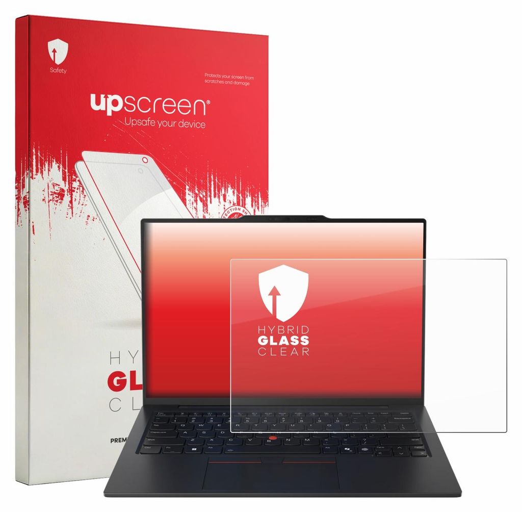 upscreen Schutzglas für Lenovo ThinkPad X1 Carbon Gen 13 14" Schutzfolie Panzer Folie Glas Display Schutz klar