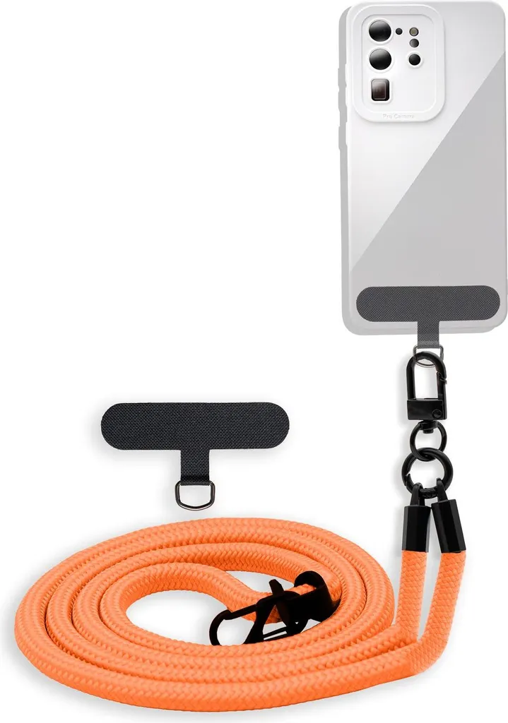 Custodia Protettiva Huawei ASCEND G330 Cadorabo Cordino Arancio