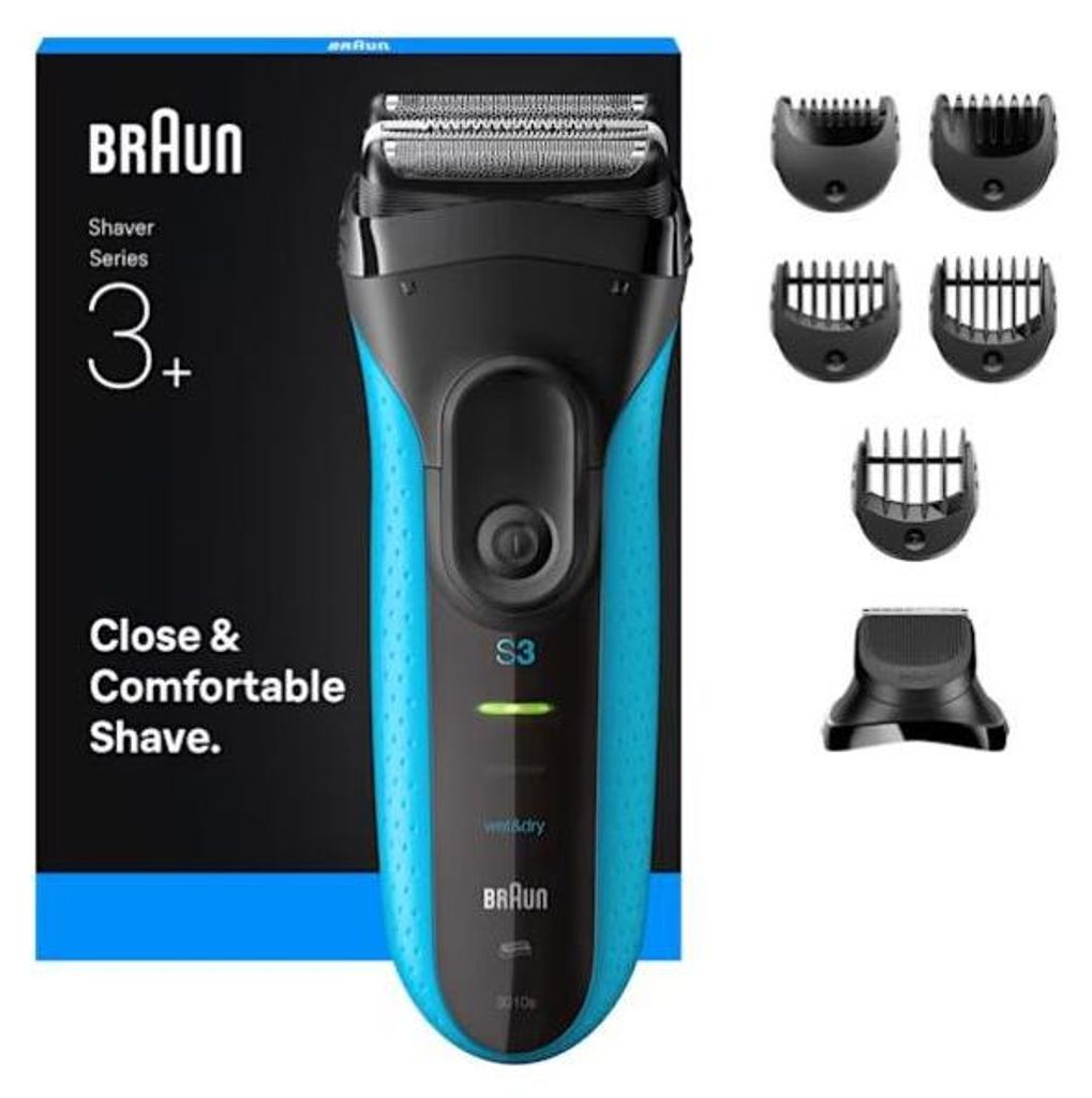 Braun 735483, Folienschaber, Schwarz, Blau, Akku, Produktbild 