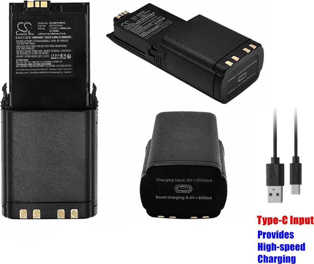 TECHTEK Akku Kompatibel mit [Motorola] Apx 5000, APX 6000, Apx5000, APX6000, APX6000 P25, APX6000XE, APX6000XE P25, APX7000, APX7000XE, APX7000XE P25