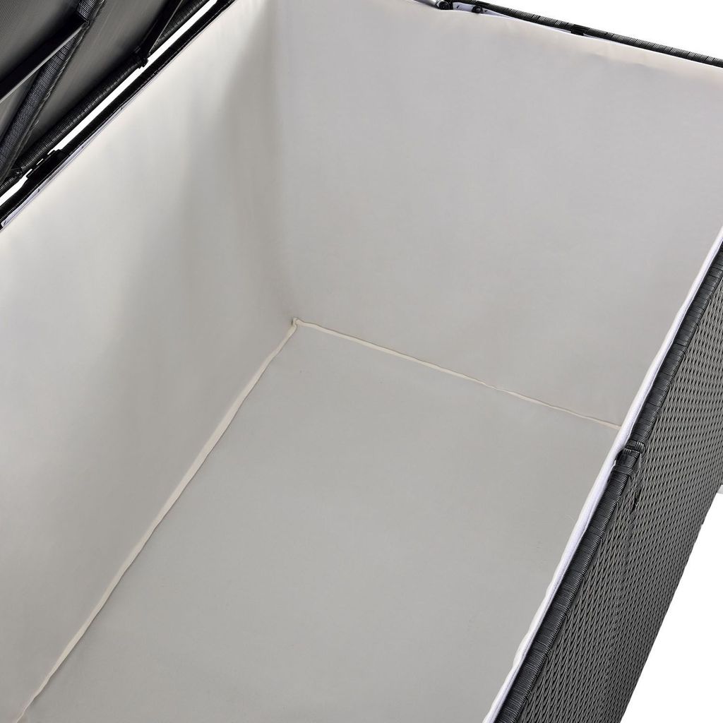 Juskys Polyrattan Auflagenbox Ikaria 950 L inkl. Deckel mit Produktbild 15