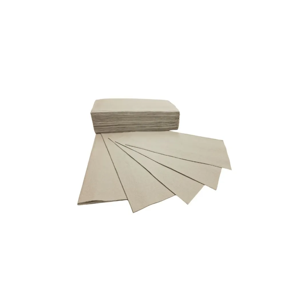Essuie-mains papier zigzag gris 25x23cm stop au gaspillage 4000 pcs