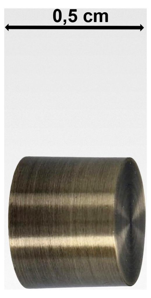 25 mm Gardinenstange 1-läufig Wandmontage Modern Messing Antik 120 cm