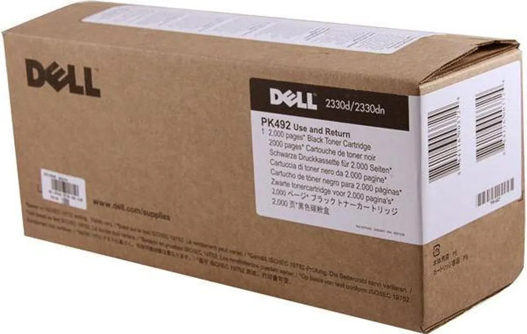 Toner Dell PK492 593-10337 Noir pour Documents Administratifs et Pro