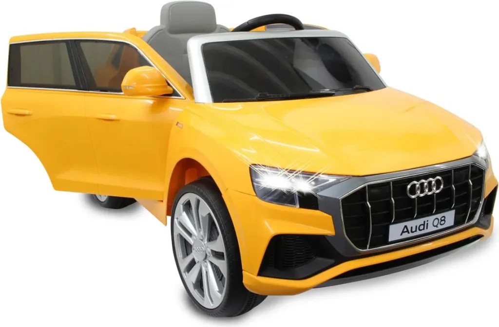 Audi Q8 Jaune 12V pour Enfant : Voiture Électrique avec Télécommande RC