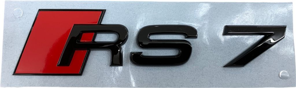 Originální Audi RS7 S7 A7 Black Edition emblém Nápis s Obrázek produktu 