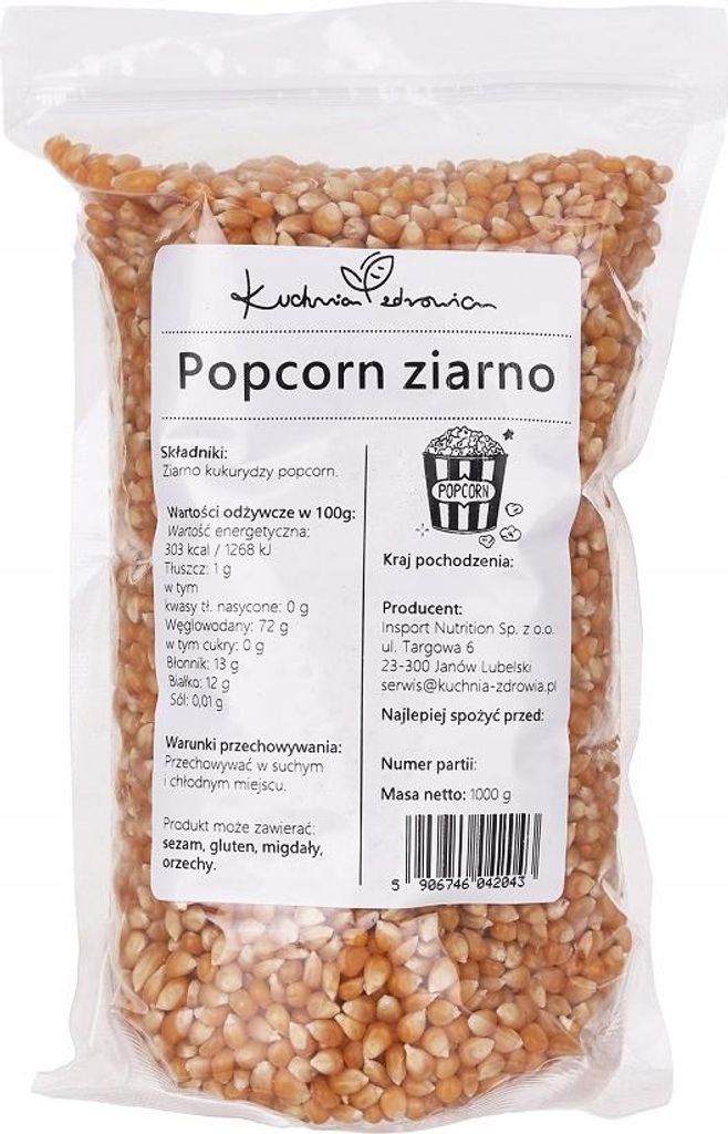 Chicchi di mais per popcorn 1 kg Immagine del prodotto 