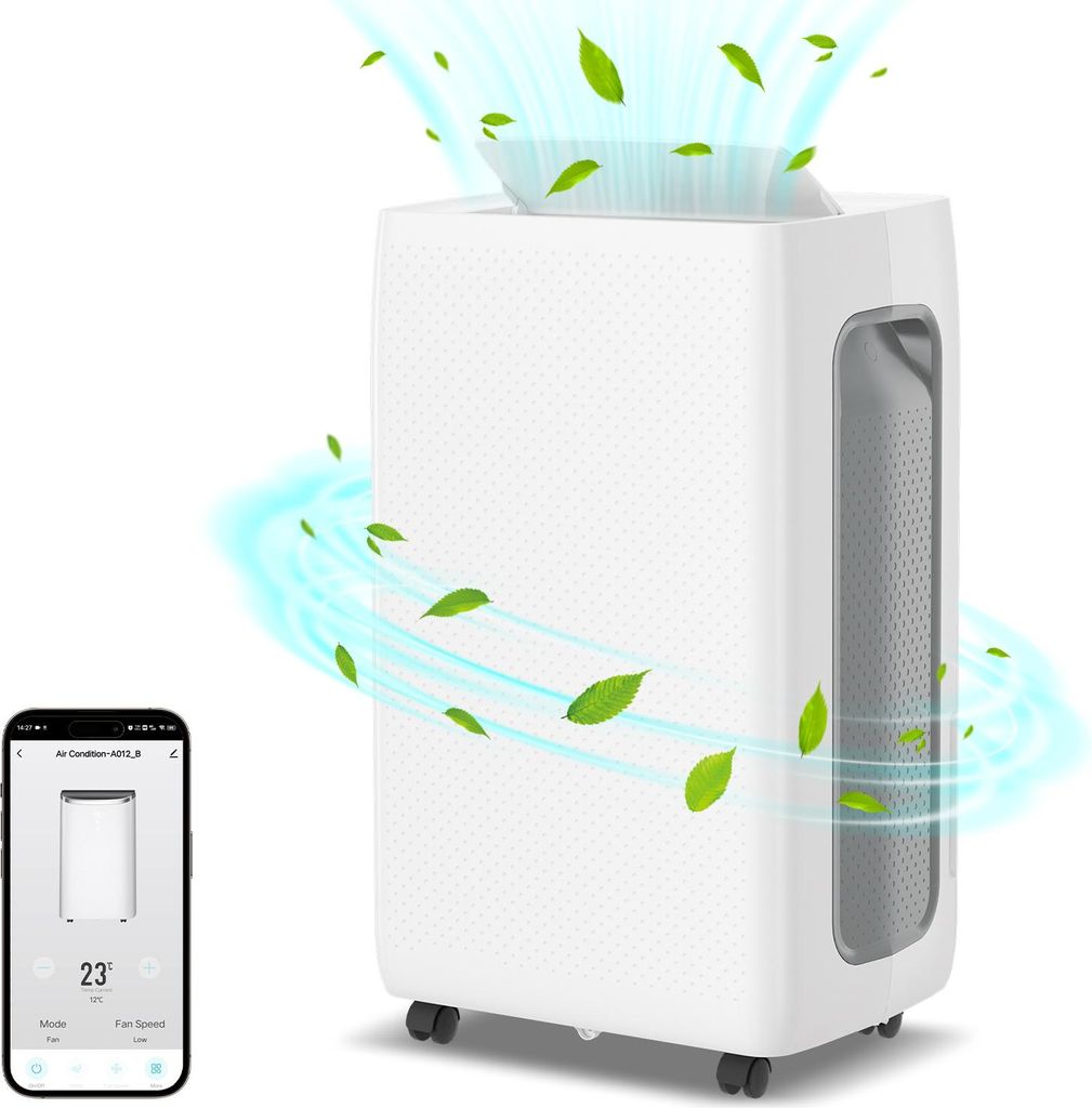 Faziango Luftentfeuchter 26L/24h, Raumgröße ca. 25 m², 420 W, 4,3l Wassertank, Wifi Smart Home App, Ablaufschlauch, Timer
