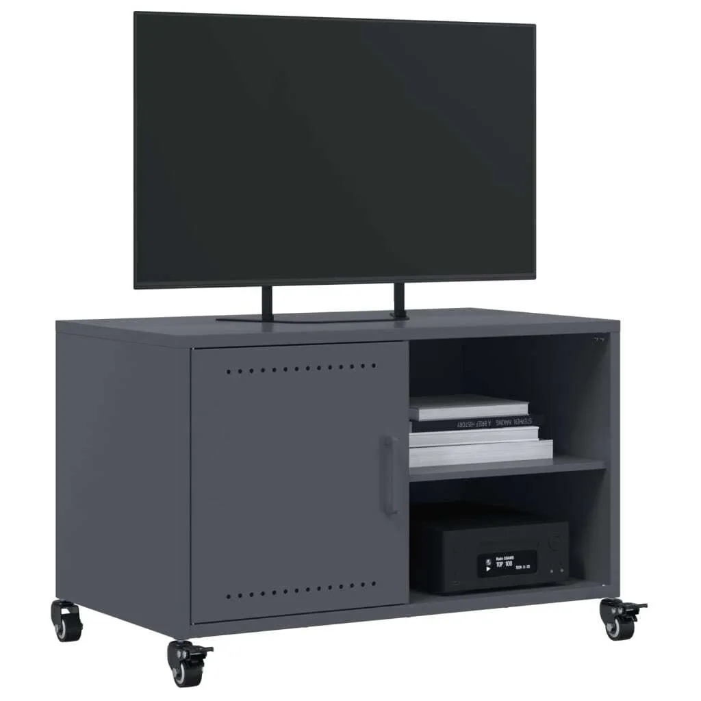 Support TV anthracite 68 cm idéal pour petits salons et studios urbains - 4