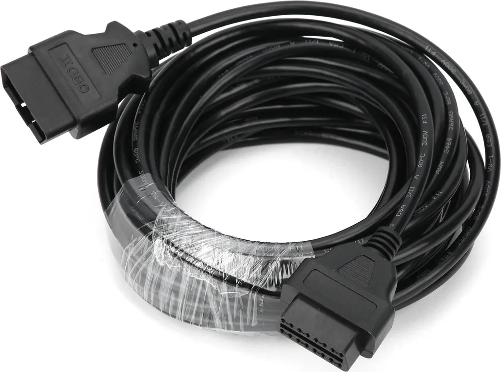 Rallonge OBD2 16 broches 10 mètres, connecteur diagnostic mâle à femelle