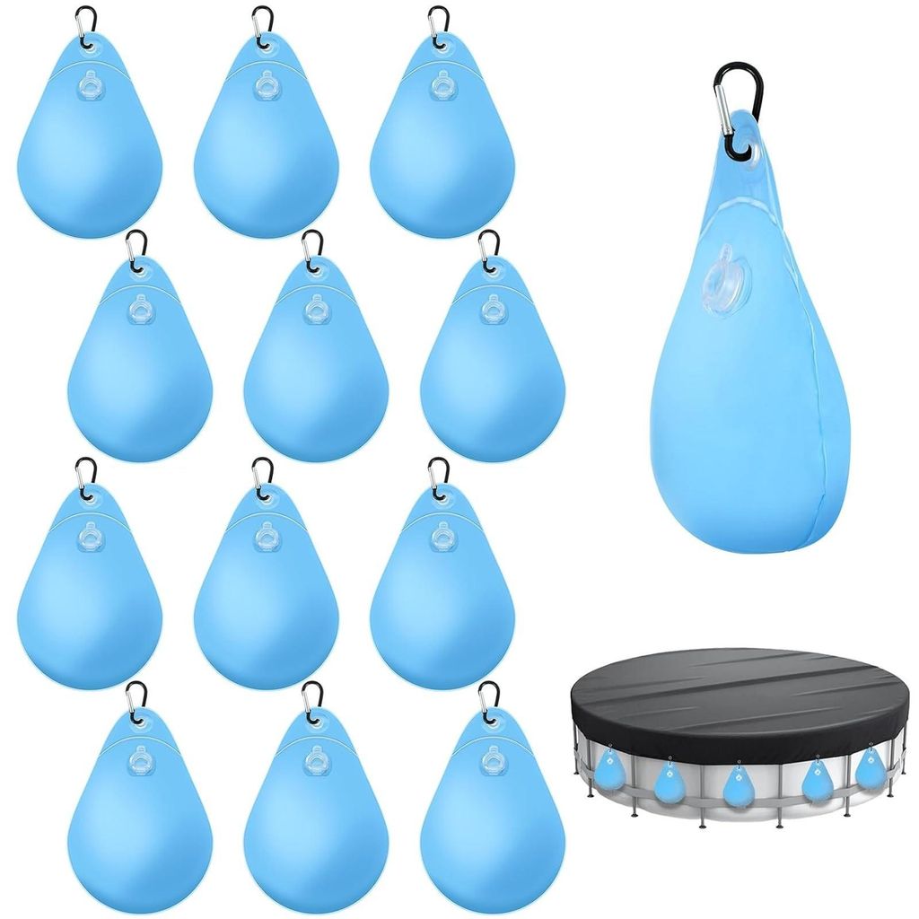 Cubiertas para piscinas con contrapesos y ganchos de Imagen del producto 