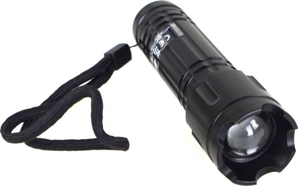 Taschenlampe 3W LED Focus Flashlight 90Lumen Ø34xL112 Aluminium 3Funktionen