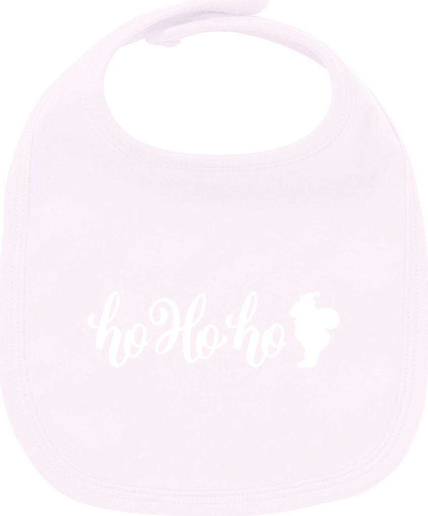Huuraa Unisex Babylatz Ho Ho Ho Weihnachtsmann Geschenk Babypink Baumwolle Ho Ho Ho Mitbringsel