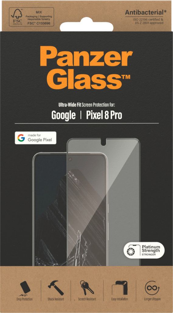 PanzerGlass™ Ultra Wide Fit Display-Schutzglas für Google Produktbild 4