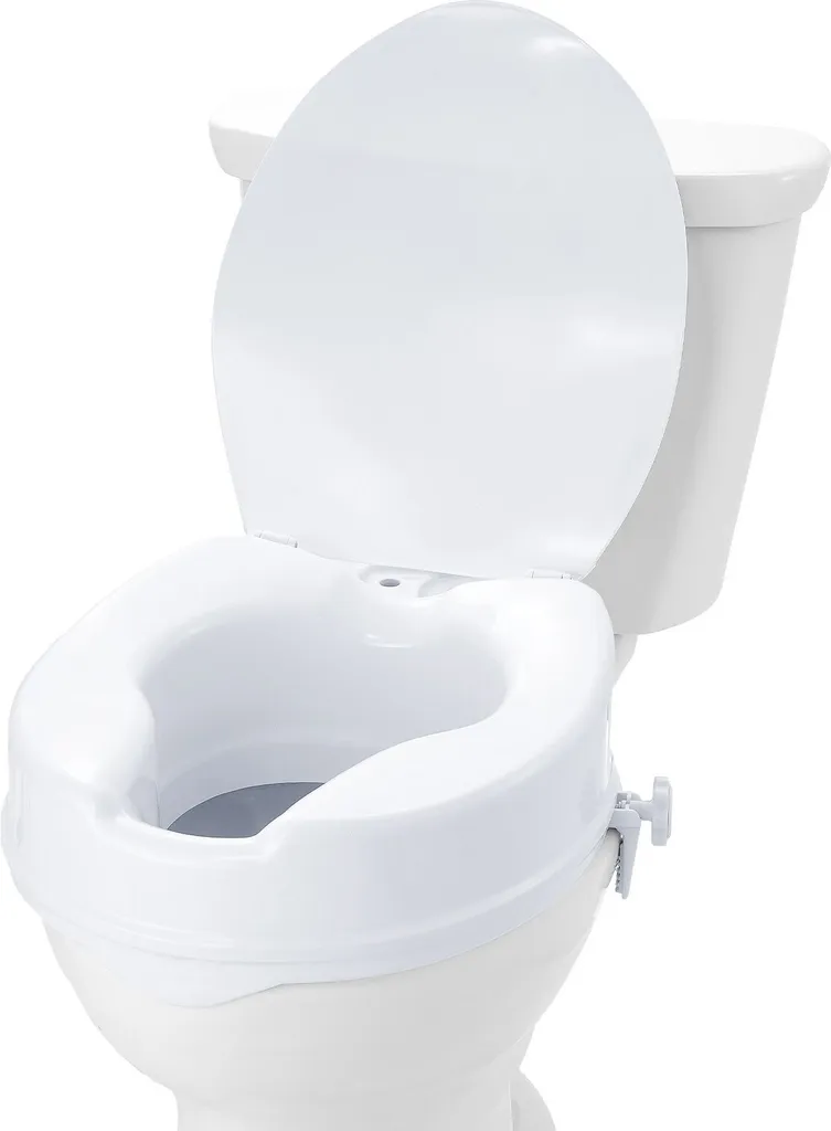 Rehausse de siège de toilette 10,2 cm surélevé charge 136 kg universel