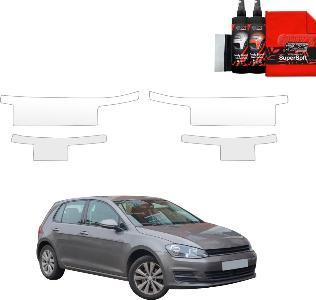 4in1 Schutzfolie für Schweller - Volkswagen Golf 7 Hatchback 5D (2012-2020) Grizz Protector
