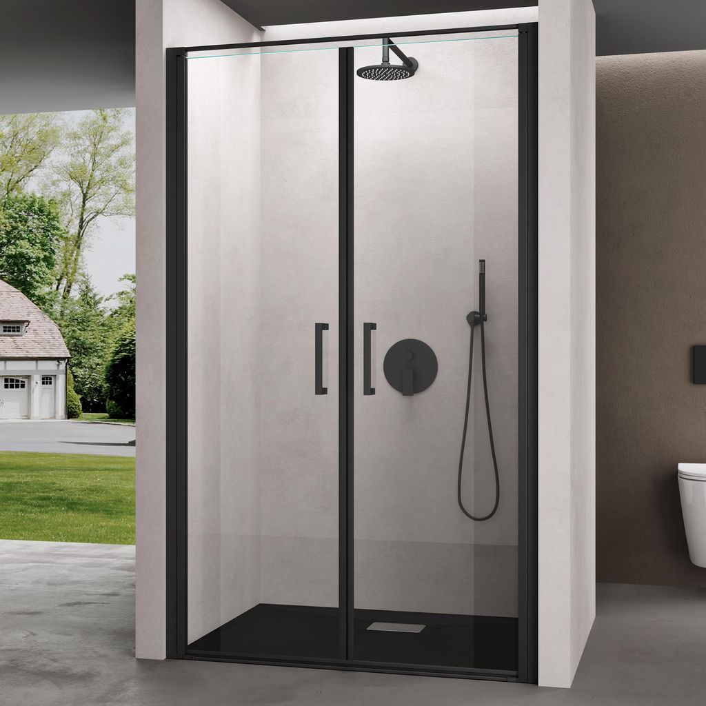 doporro Porta Doccia per Nicchia 120x195cm in Vetro Immagine del prodotto 