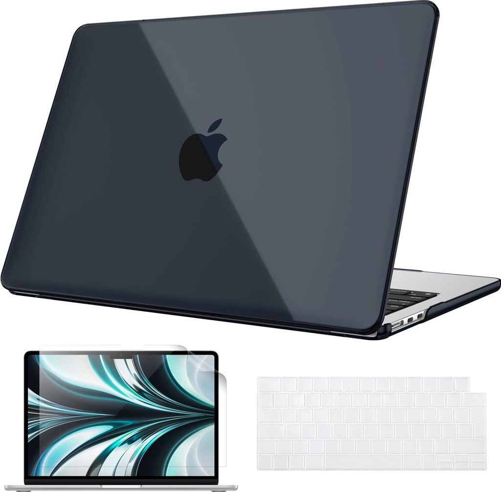 Fintie Hülle Kompatibel mit MacBook Air M5 M4 M3 M2 13.6 Zoll (2026-2022) A3449 A3240 A3113 A2681, Ultradünne Hartschale Schutzhülle Snap Case +...