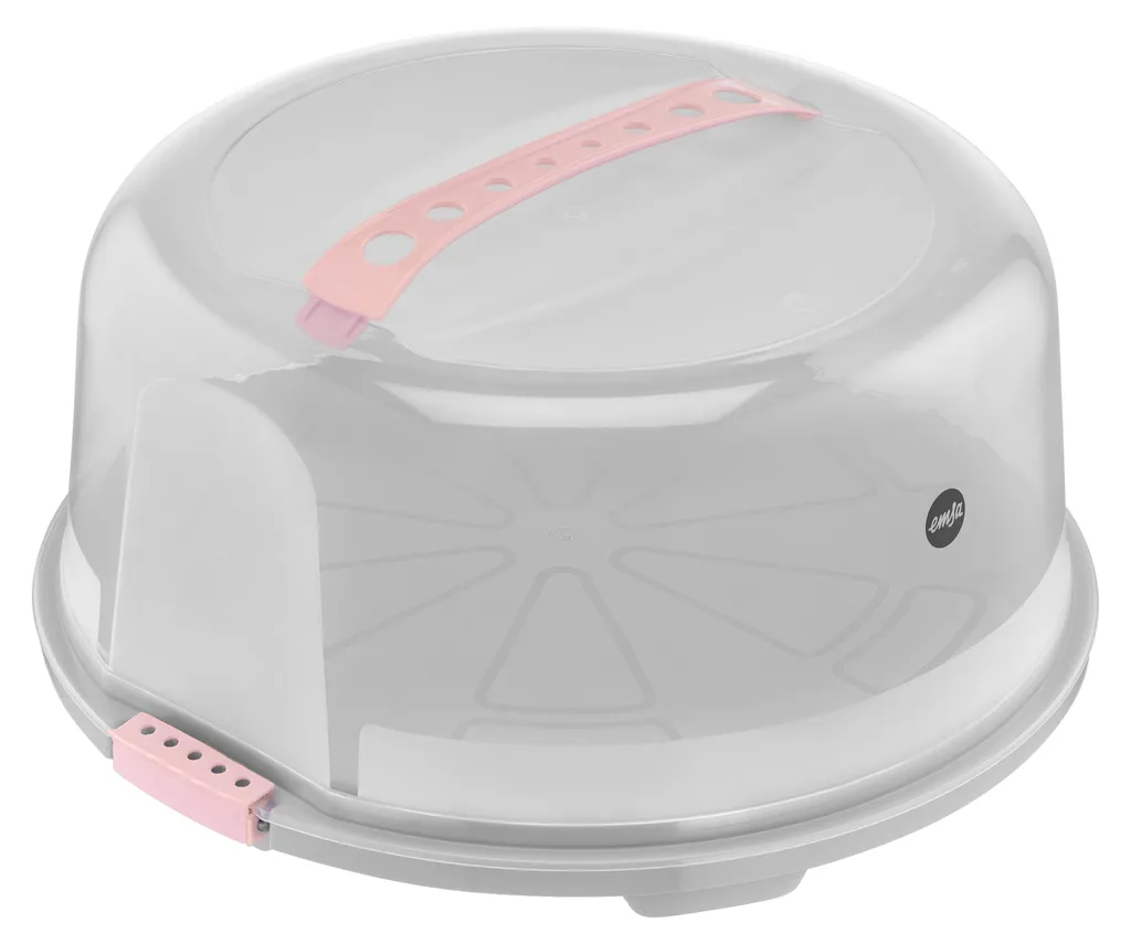 Emsa PREP & BAKE K32684 Tortiera 34cm Rosa - Porta Torte Professionale