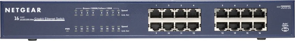 Switch 16 Ports Gigabit Netgear JGS516 pour Extension Réseau Bureaux