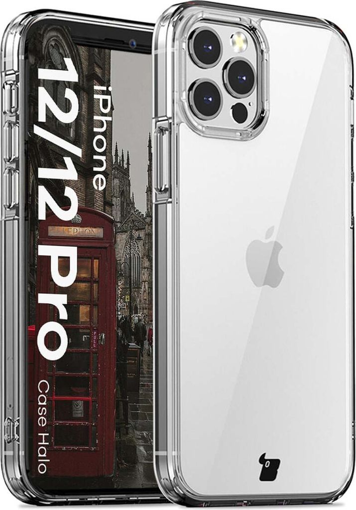 Bizon Case Halo für Apple iPhone 12 / 12 Pro transparent