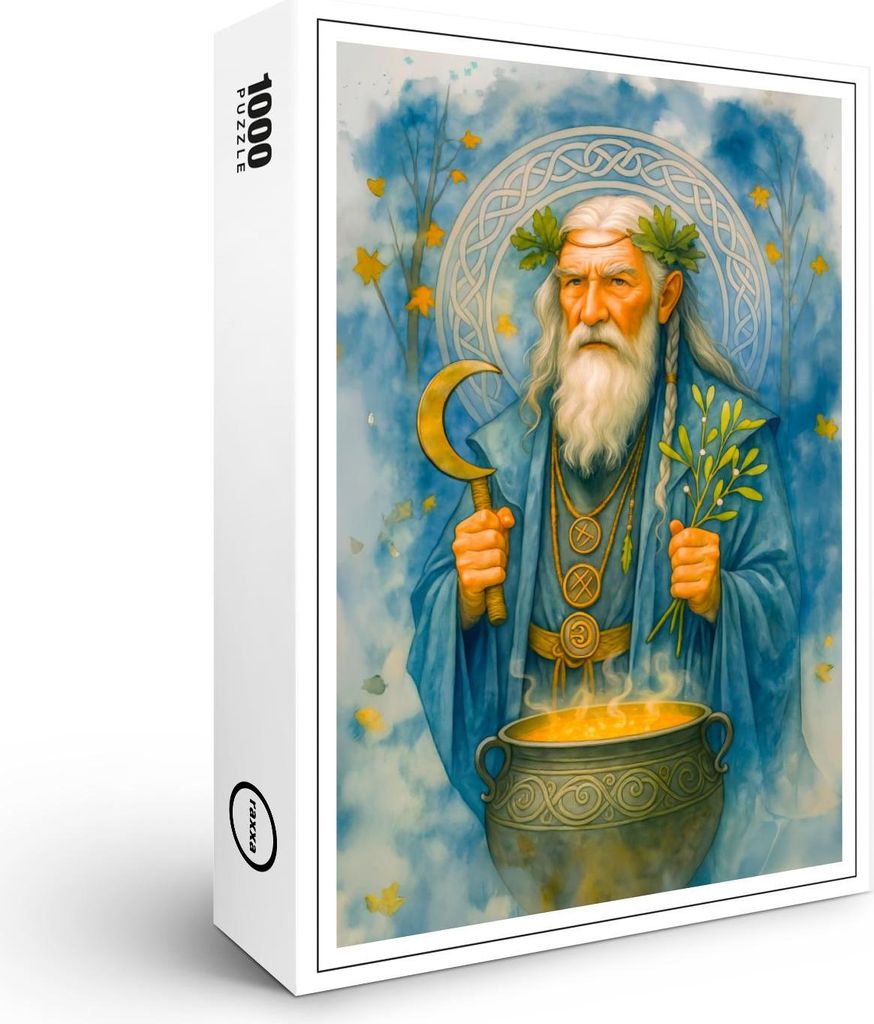 raxxa Premium-Puzzle "Wise Celtic druid with magic cauldron", 1000 Teile