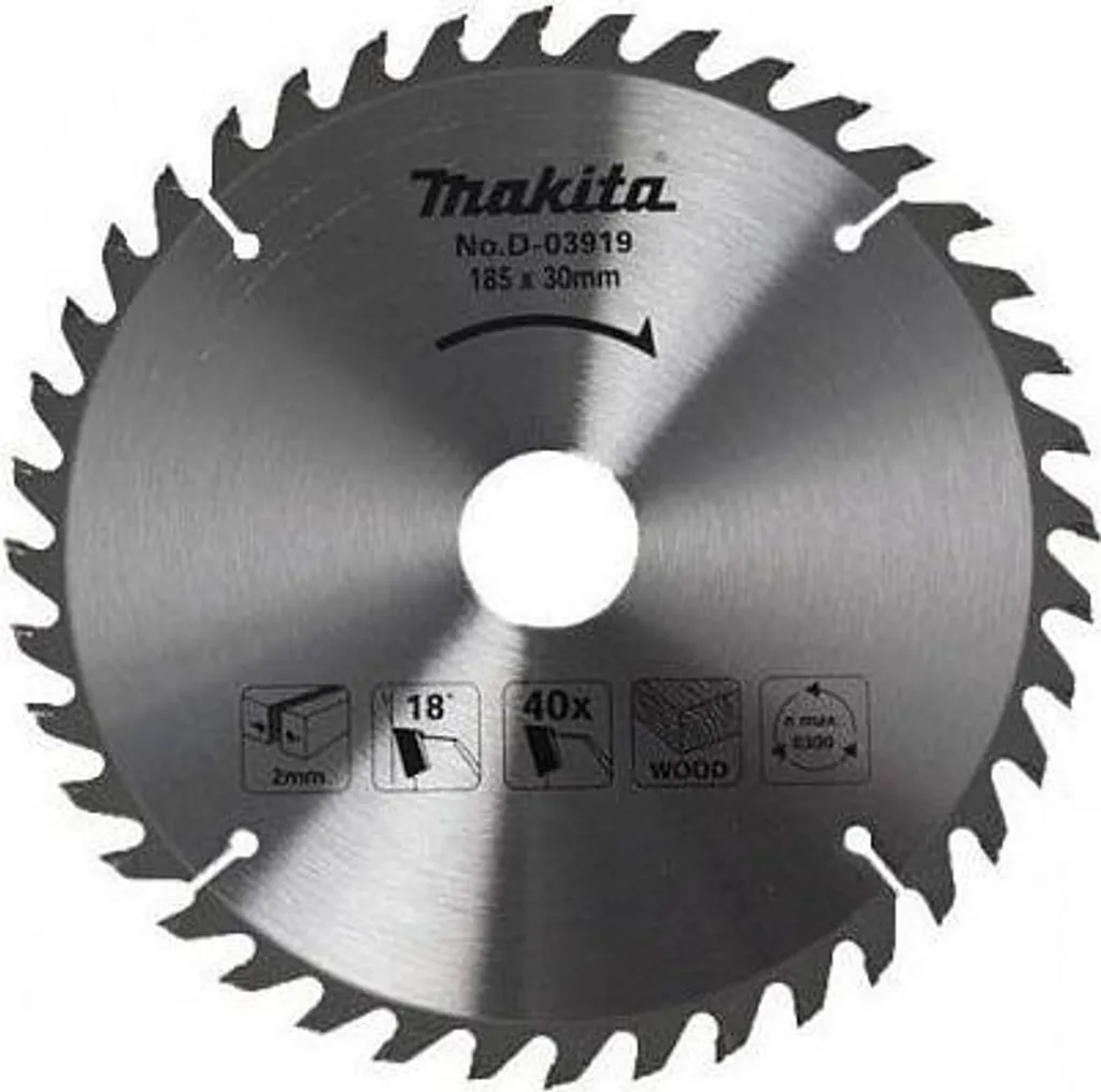 Disque de scie circulaire 185mm alésage 30mm pour découpe de bois