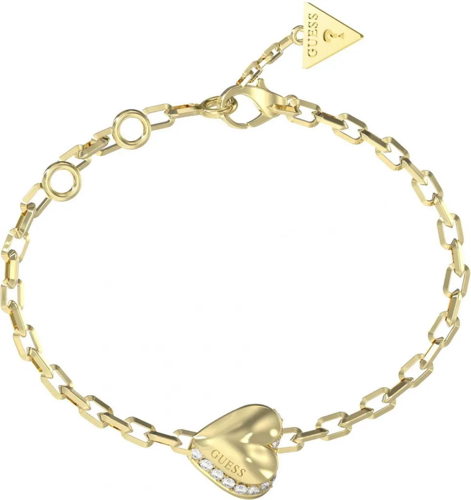 Regala un Cuore: Bracciale Guess Oro e Zirconi per Lei - Spedizione Rapida