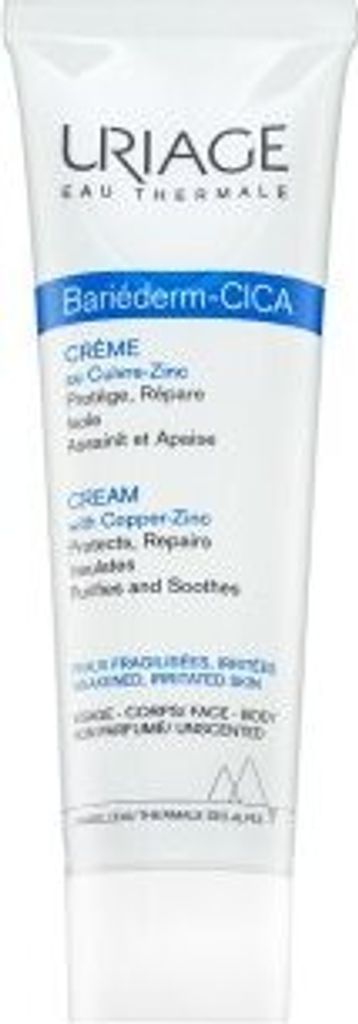 Uriage Bariederm Repairing Cica-cream With Cu-Zn Nährcreme zur Beruhigung der Haut 100 ml