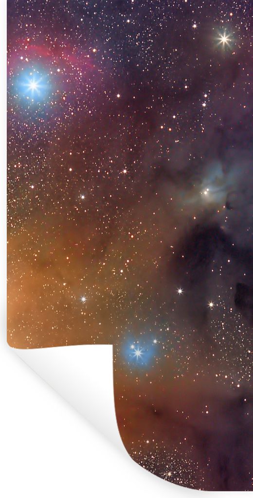 MuchoWow Wandtattoo Wandsticker Wandaufkleber Universum - Sterne - Farben - Jungen - Mädchen - Kinder 80x160 cm Selbstklebend und Repositionierb...