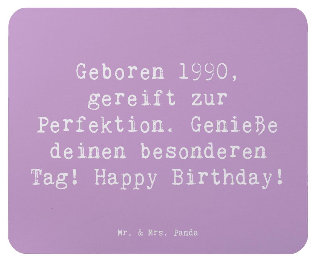 Mr. & Mrs. Panda Mouse Pad Spruch 1990 Geburtstag - Produktbild 
