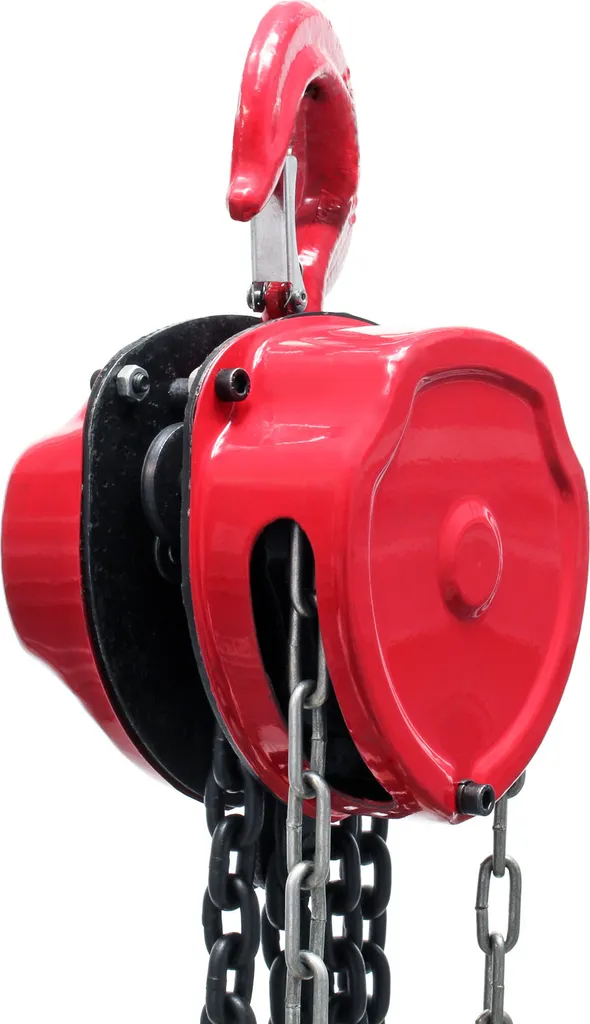 Palan de levage 2 tonnes en acier avec chaîne 3m - Robuste et compact - 5