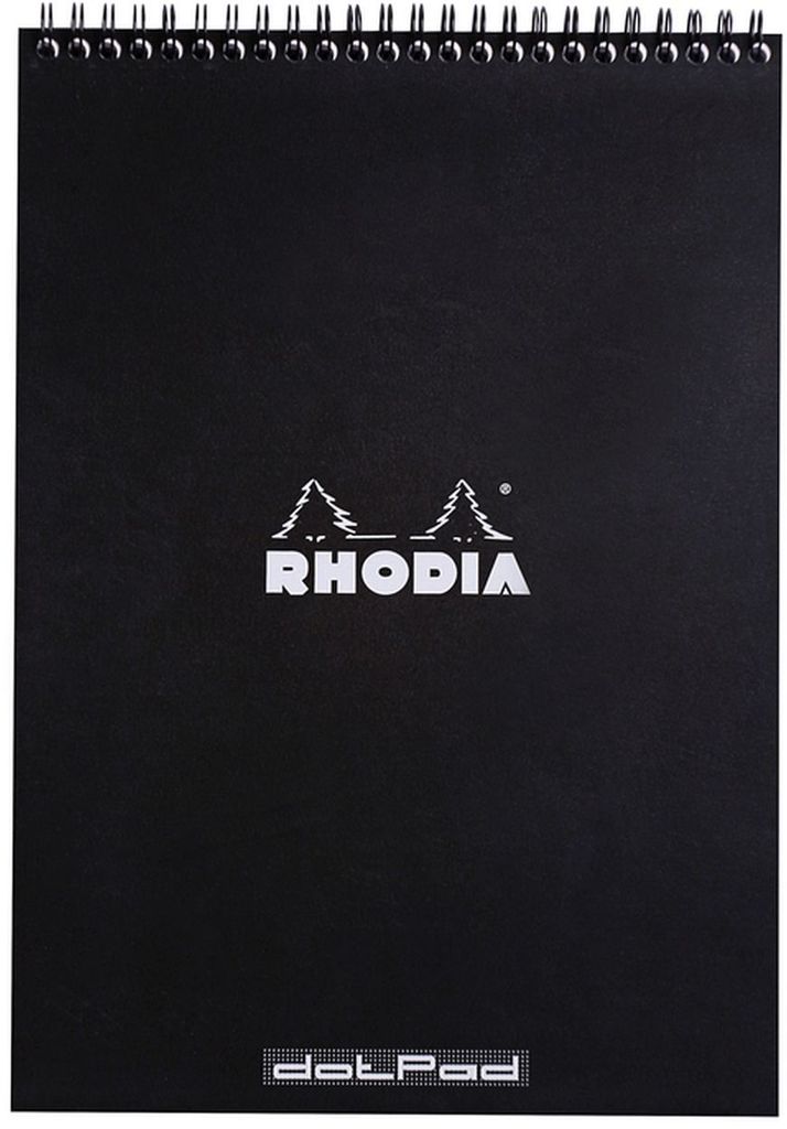 Rhodia Notizbuch, Ringbindung, DIN A4, 80 Blatt, 80 g/m², Produktbild 