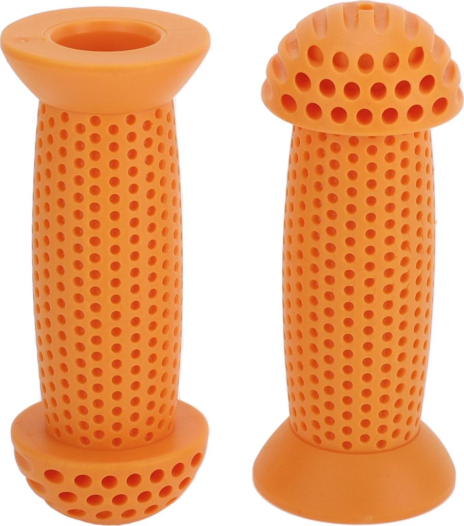 Kinderfahrrad Lenkergriffe Abdeckungen 100mm Lang Weich | Kinderfahrrad Lenkergriffe Schutz Orange 1 Paar