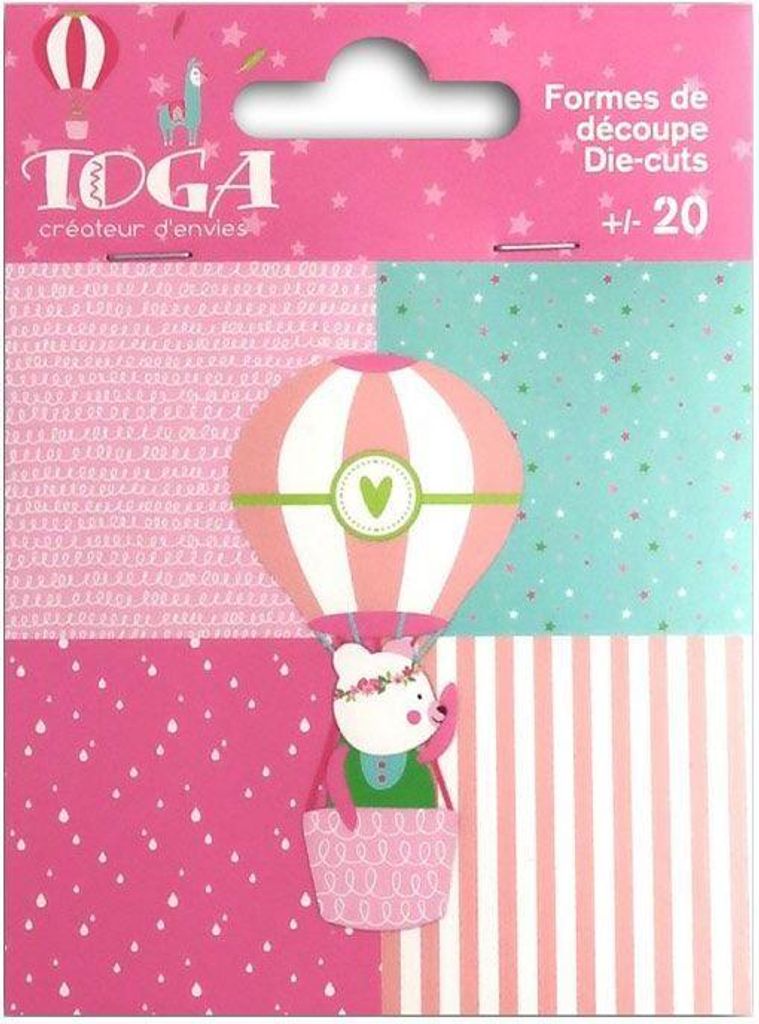 20 Die-Cuts aus Papier- Josephine Teddybär