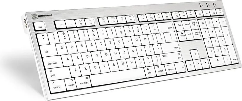 Clavier QWERTY UK Anglais pour Développeur et Traducteur Argenté USB