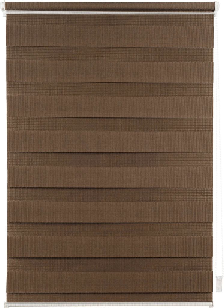 Doppelrollo auf Maß Klemmfix verspannt Farbe: Braun, Größe: B): 71-80 cm, L): 161-220 cm