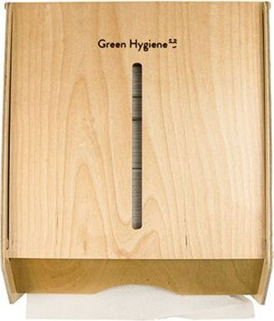"Green Hygiene" Spender für Handtuchpapier "WOLKENKRATZER" 31,5 cm x 28,5 cm x 15 cm natur