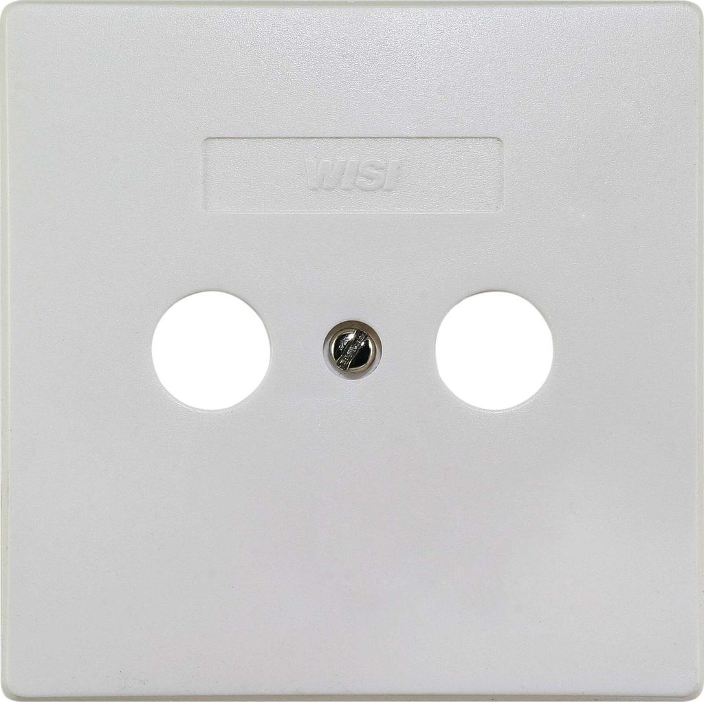 Wisi Abdeckplatte 2-Loch 75x75 mm DW42