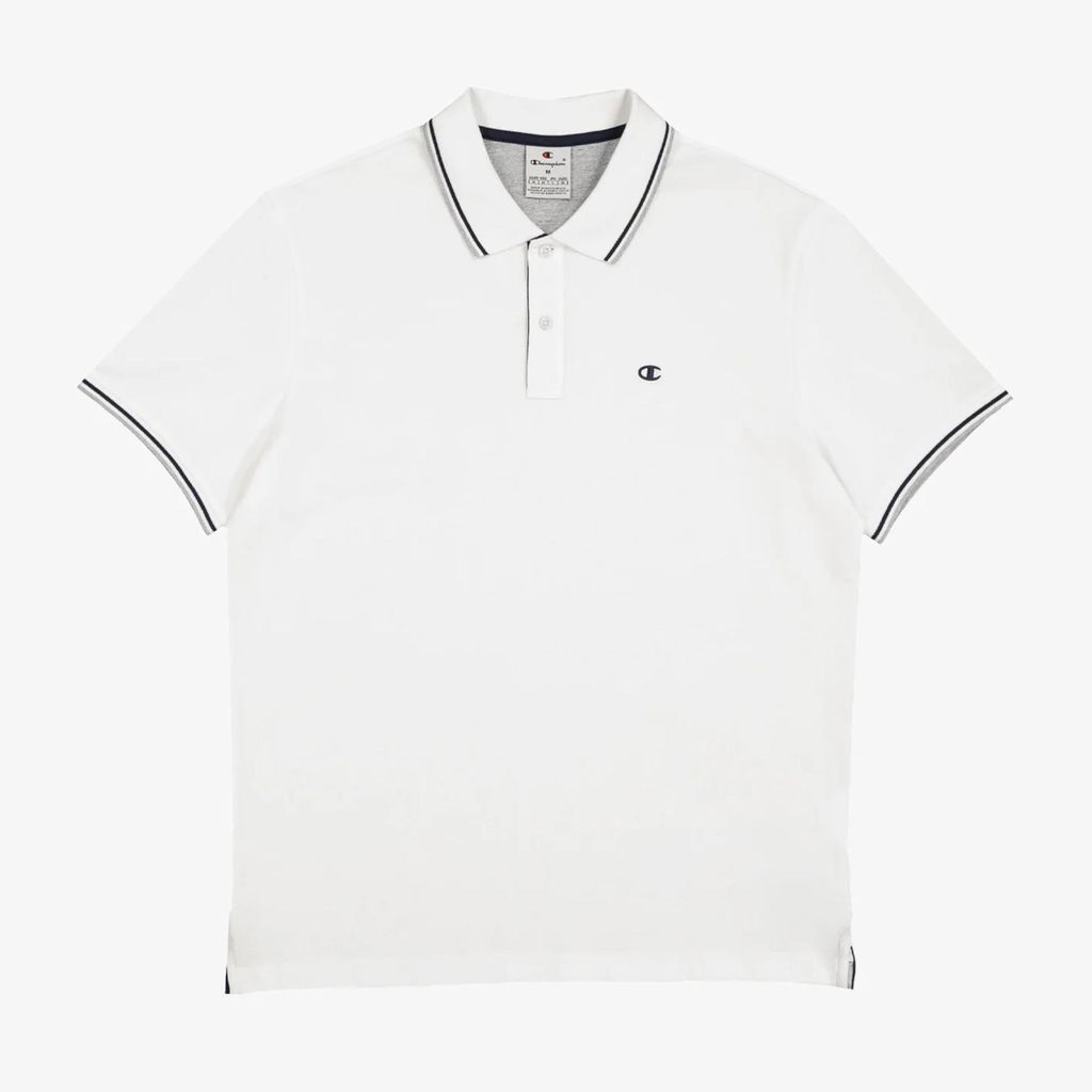 CHAMPION Poloshirt für Herren aus Baumwoll-Piqué - Weiß Weiß L
