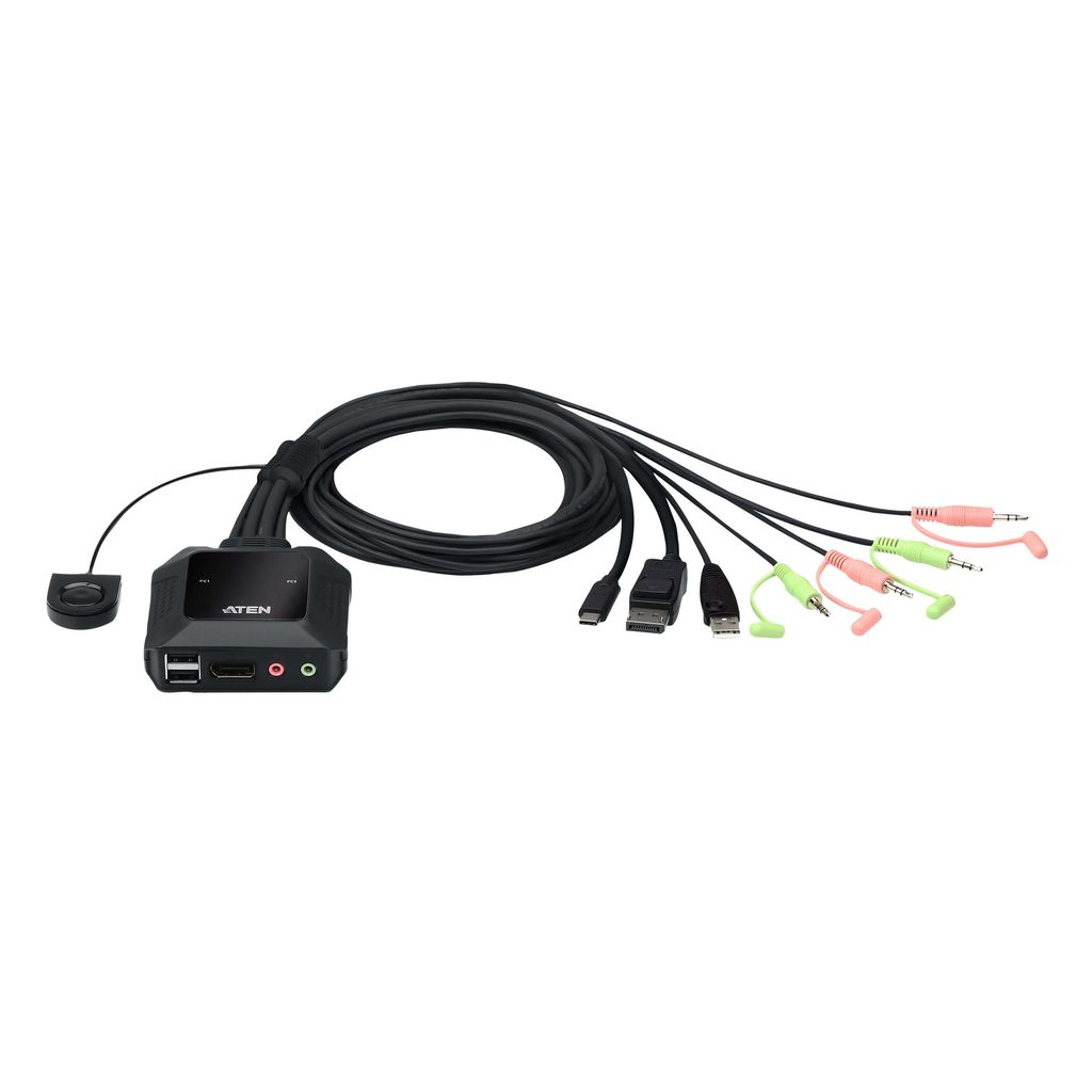Aten CS52DP ATEN CS52DP 2portov kabelov KVM pepna USB-C Obrázek produktu 