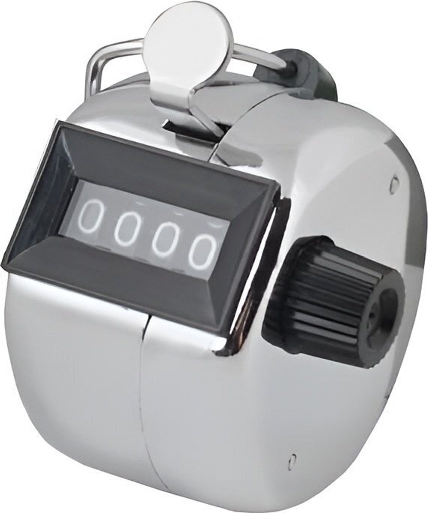 Handheld Clicker-Zähler, Metall, 6x3cm, Gewicht 70g Produktbild 