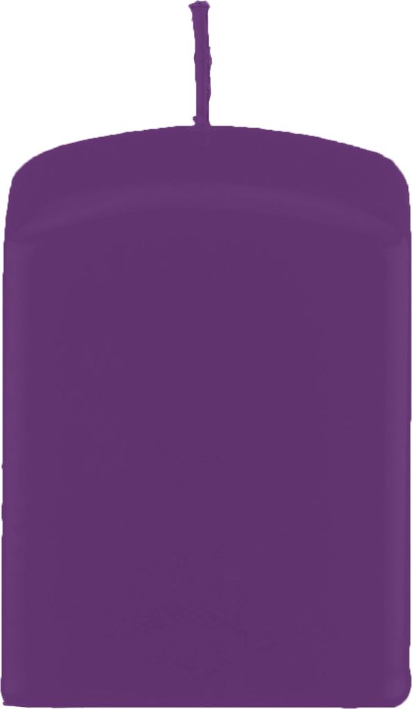 Quader Kerzen, Quadratische Kerzen Violett 60 x Ø 60/60 mm, 16 Stück
