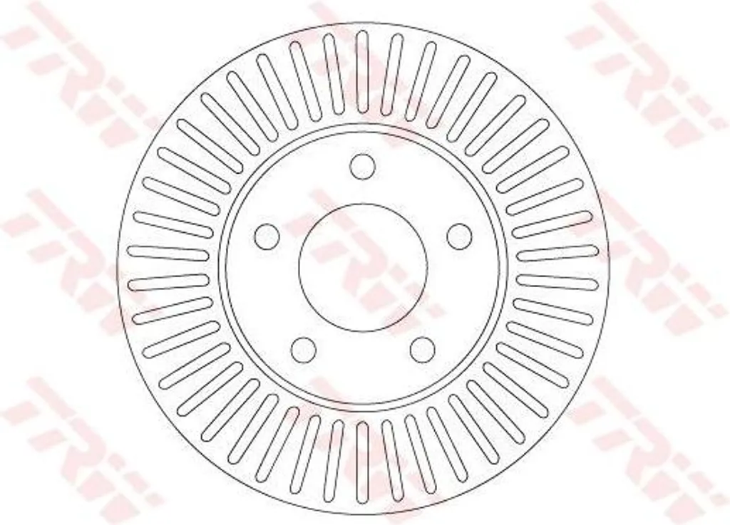 Disque de frein anti-vibration TRW DF6922 pour régler le voilage