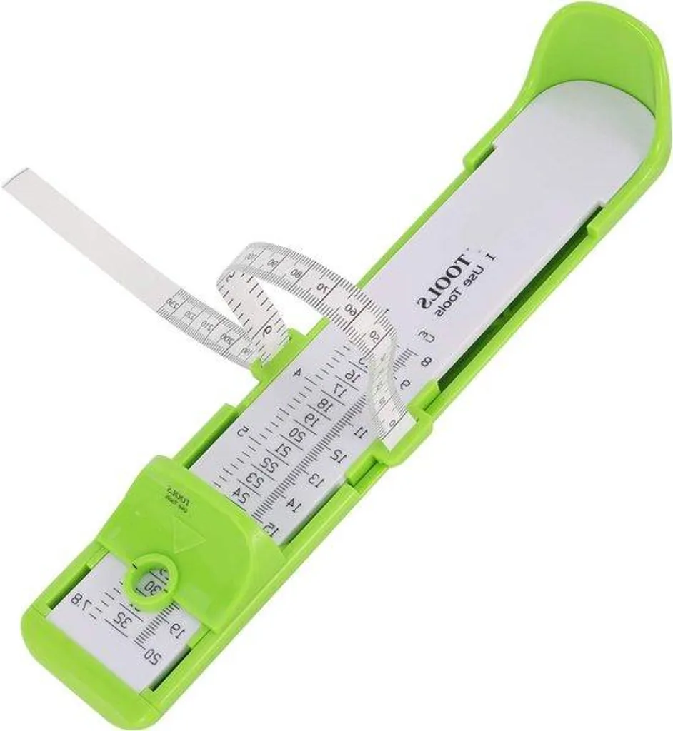 Mètre de mesure de la taille pour bébés et enfants, 20 cm, vert métal