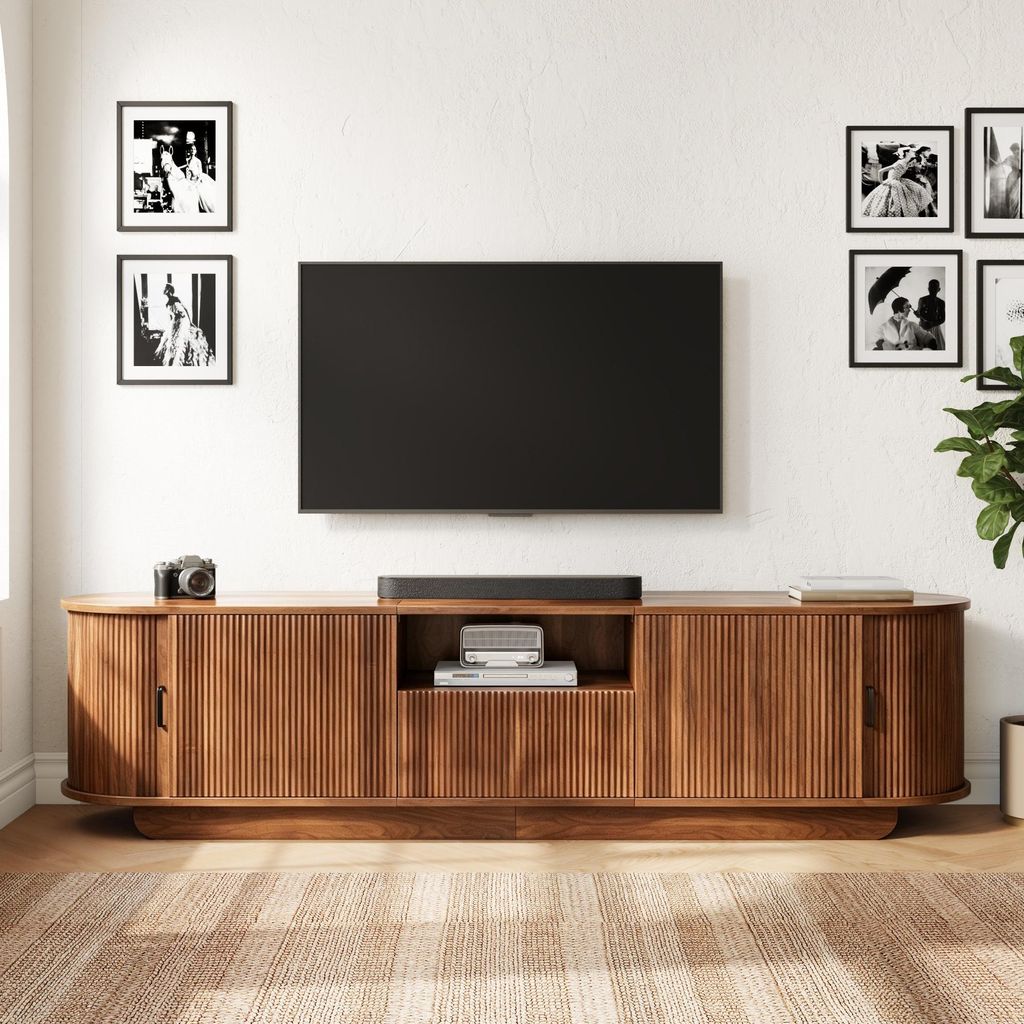 STILVORA TV-Lowboard mit Schiebetüren und Produktbild 