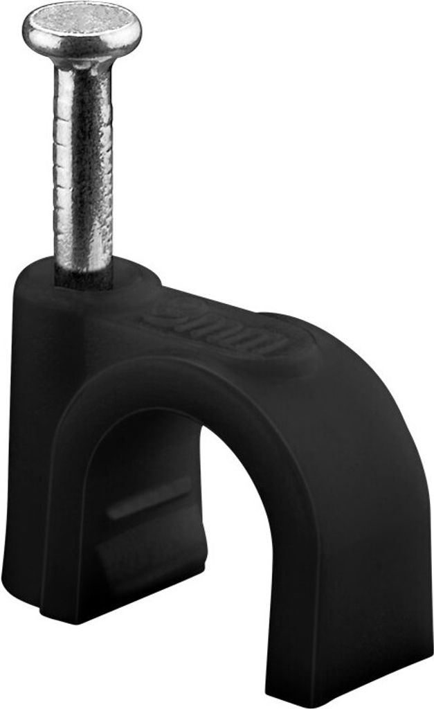 Goobay 64681 Morsetto per cavi 8 mm, nero, 8 mm - Fissaggio Immagine del prodotto 