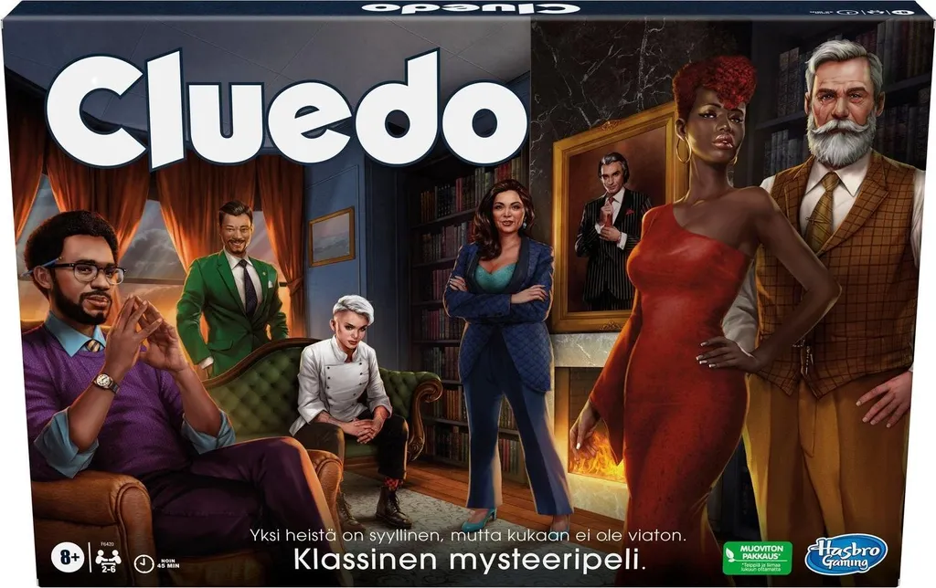 Cluedo Classic en Langue Finlandaise avec Accessoires et Armes en Métal
