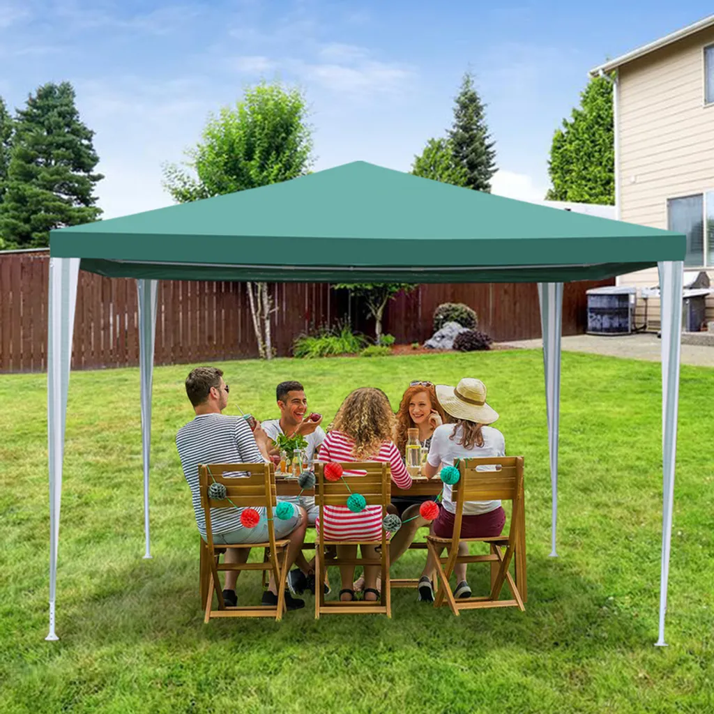 Jiubiaz Padiglione Campeggio Robusto Tendone Imbullonato Festa Pratico 3x3m Verde