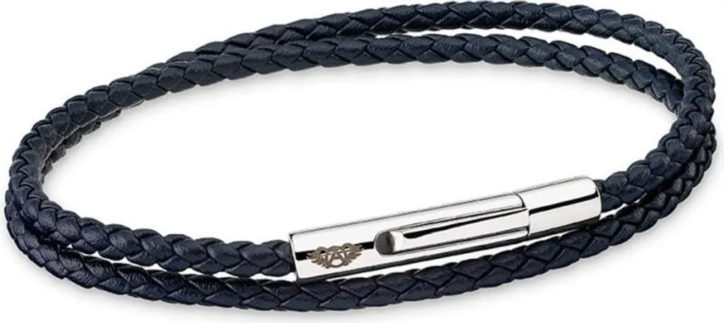 Bracelet homme AN Jewels AA.P236BL.2M en acier et perles bleues marines